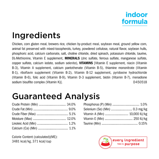 Purina Cat Chow Naturals, Indoor Dry Cat Food, Chicken & Turkey - Image 2