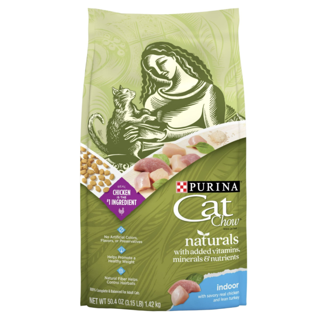 Purina Cat Chow Naturals, Indoor Dry Cat Food, Chicken & Turkey
