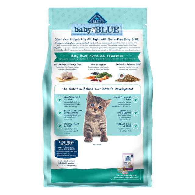 Blue Buffalo Baby BLUE Natural Kitten Dry Cat Food for Healthy Growth, Chicken - Image 5